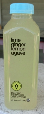 BluePrint Cold Pressed Juice Beverage Lime Ginger Lemon Agave