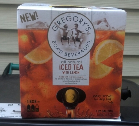 Gregory's Box'd Beverages Iced Tea With Lemon