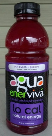 Agua Enerviva Lo Cal Natural Energy Fruit Punch + Guarana