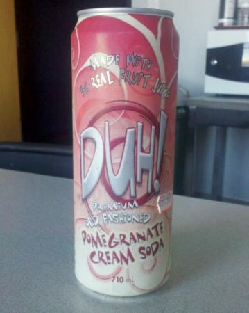 D'Angelo DUH! Pomegranate Cream Soda