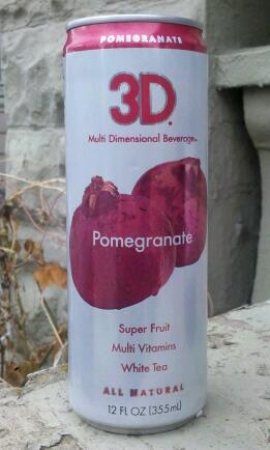 3D Multi Dimensional Beverage Pomegranate