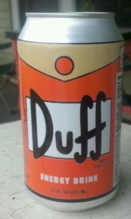 The Simpsons Energy Drink Duff