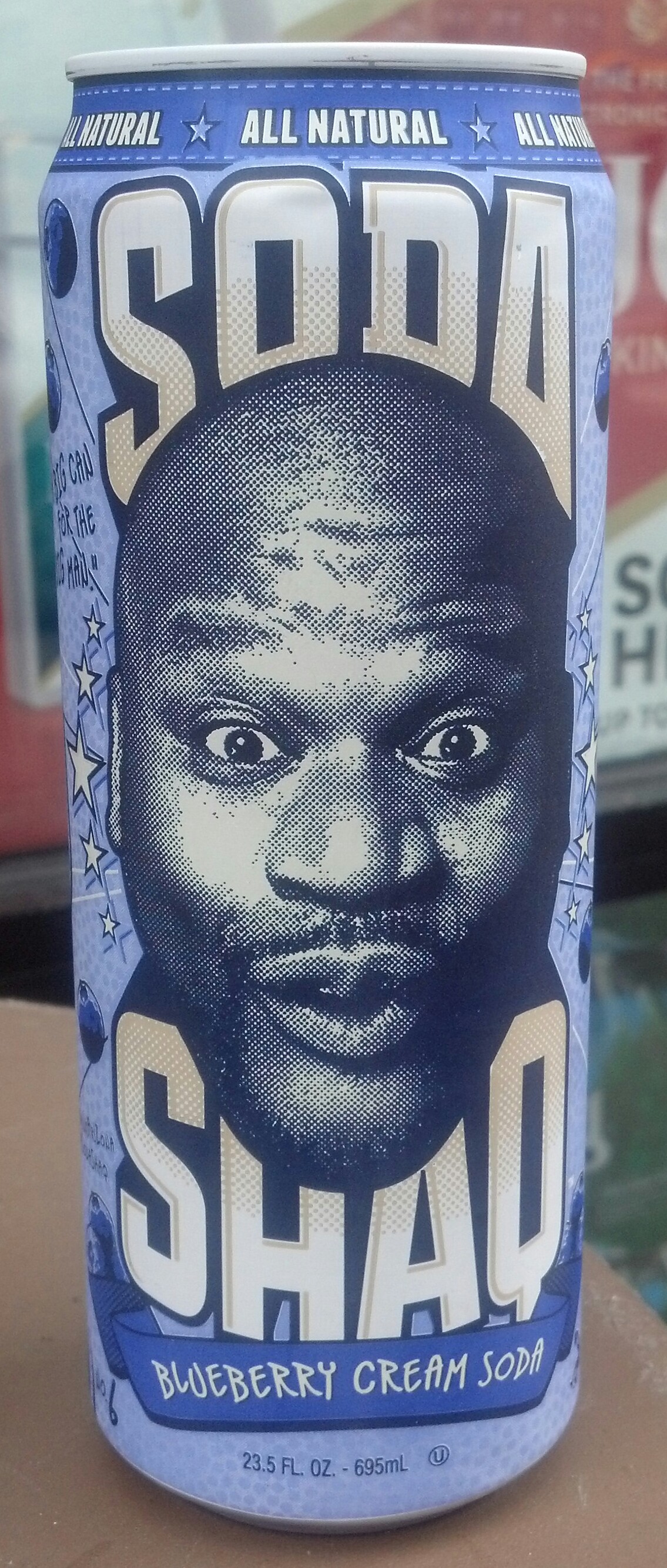 Arizona Soda Shaq Blueberry Cream Soda Thirsty Dudes