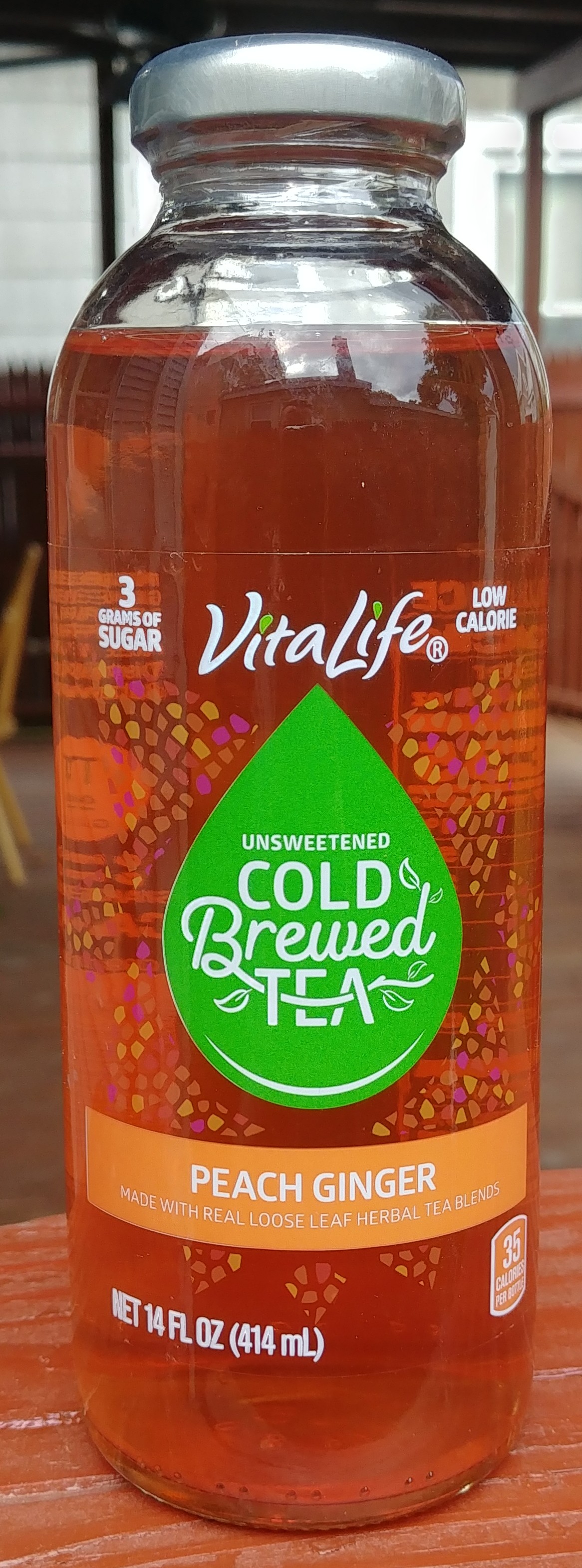 VitaLife Cold Brewed Tea Peach Ginger Thirsty Dudes
