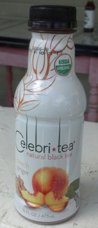 Celebri Tea Natural Black Tea Peach Ginger