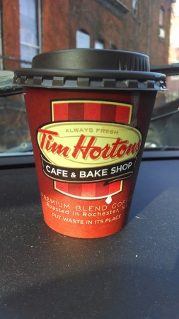 Tim Horton's Latte Cinnamon Bun