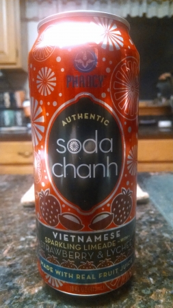 Phancy Soda Chanh Vietnamese Sparkling Limeade with Strawberry & Lyc