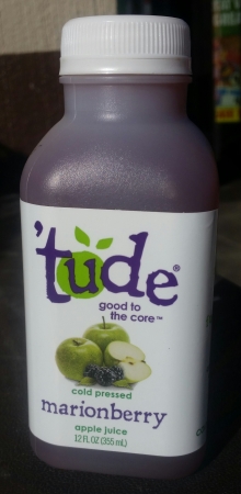 'Tude Cold Pressed Juice Marionberry Apple Juice