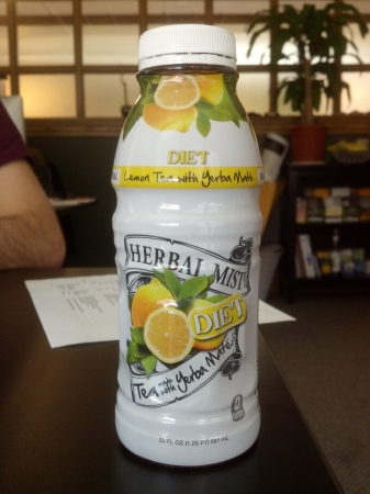 Herbal Mist Tea made with Yerba Mate Diet Lemon