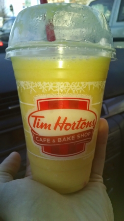 Tim Horton's Smoothie Orange Pineapple