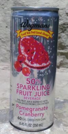 Wegmans Sparkling Fruit Juice Pomegranate Cranberry