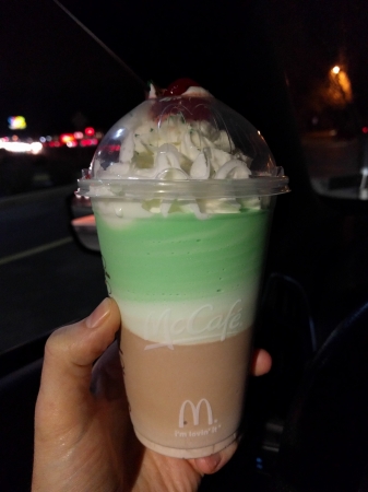 McDonalds Milk Shake Chocolate Shamrock Shake