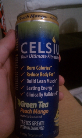 Celsius Green Tea Peach Mango