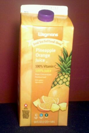 Wegmans Pineapple Orange Juice