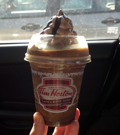 Tim Horton's Iced Cappuccino Brownie Caramel