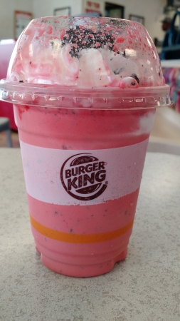 Burger King Oreo Shake Red Velvet