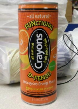 Crayons Functional D-Fense Outrageous Orange Mango