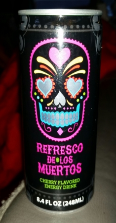 Refresco De Los Muertos Cherry Flavored Energy Drink