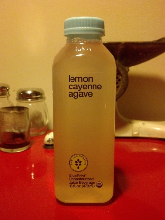 BluePrint Cold Pressed Juice Beverage Lemon Cayenne Agave