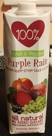 100% Fruit & Veggies Purple Rain (Beetroot-Apple-Grape-Black Currant)