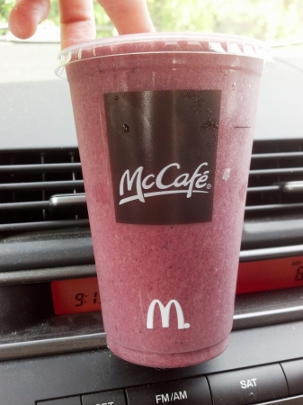 McDonalds McCafe Blueberry Pomegranate