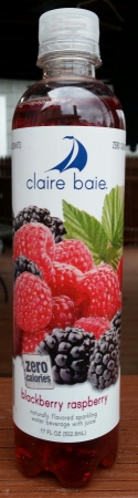 Claire Baie Naturally Flavored Sparkling Water Beverage With Juice Blackberry Raspberry