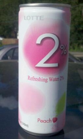 Lotte Refreshing Water 2% Peach