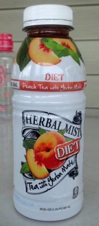 Herbal Mist Tea made with Yerba Mate Diet Peach