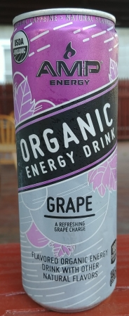 Amp Organic Energy Drink Grape
