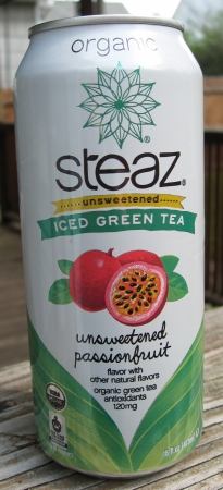 Steaz Iced Green Tea Unsweetened Passionfruit