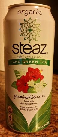 Steaz Iced Green Tea Jasmine Hibiscus