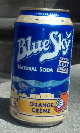 Blue Sky Natural Soda Orange Creme