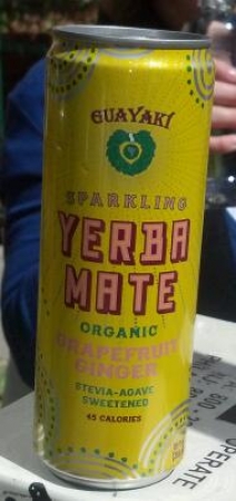 Guayaki Sparkling Yerba Mate Grapefruit Ginger