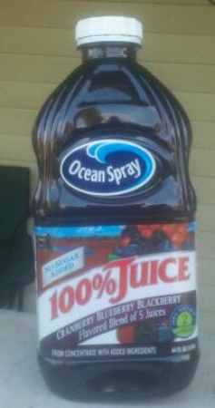 Ocean Spray 100% Juice Cranberry Blueberry Blackberry
