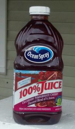 Ocean Spray 100% Juice Cranberry Pomegranate Cherry