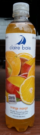 Claire Baie Naturally Flavored Sparkling Water Beverage With Juice Orange Mango