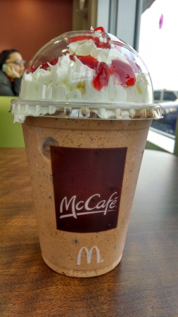McDonalds McCafe Chocolate Covered Strawberry Frapp&egrave;