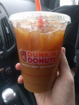 Dunkin' Donuts Iced Coffee Girl Scouts Peanut Butter Cookie