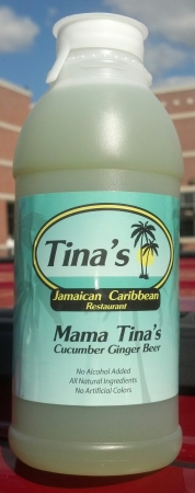 Tina's Jamaican Caribbean Restaurant Mama Tina's Cucumber Ginger Beer