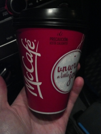 McDonalds McCafe Peppermint Mocha