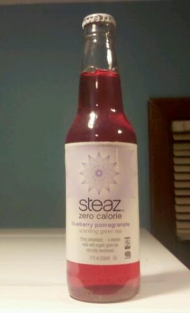 Steaz Sparkling Green Tea Zero Calorie Blueberry Pomegranate